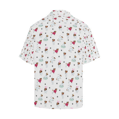 Russell Terriers Print Design LKS308 Men's Hawaiian Shirt