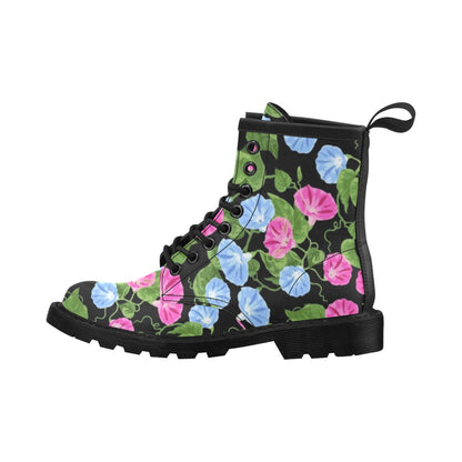 Morning Glory Pattern Print Design MG04 Women's Boots