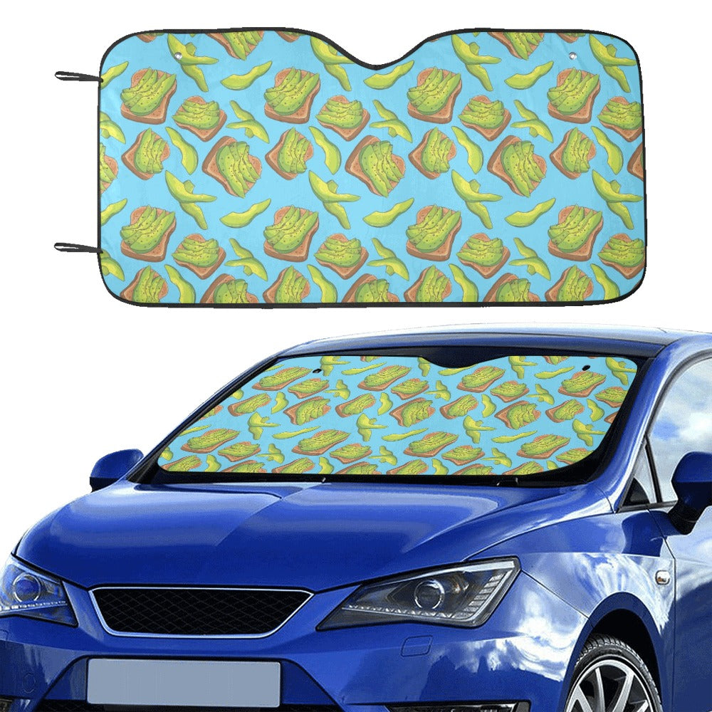 Sandwich Avocado Print Design LKS306 Car front Windshield Sun Shade