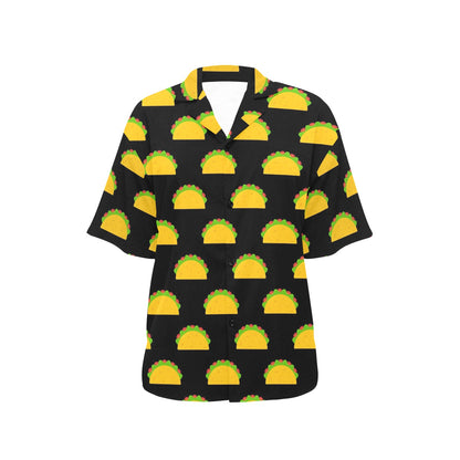 Taco Pattern Print Design TC06 Women's Hawaiian Shirt