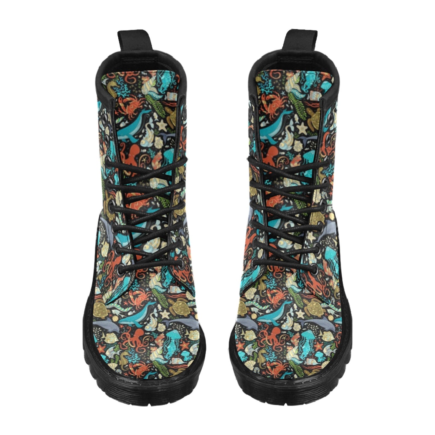 Underwater Animal Print Design LKS301 Women's Boots