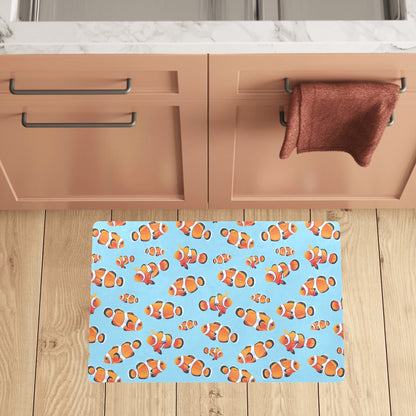 Clownfish Pattern Print Design 01 Kitchen Mat