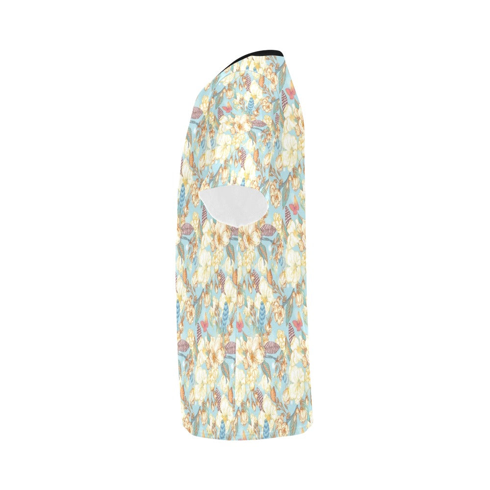 Summer Floral Print Design LKS302 Men's All Over Print T-shirt