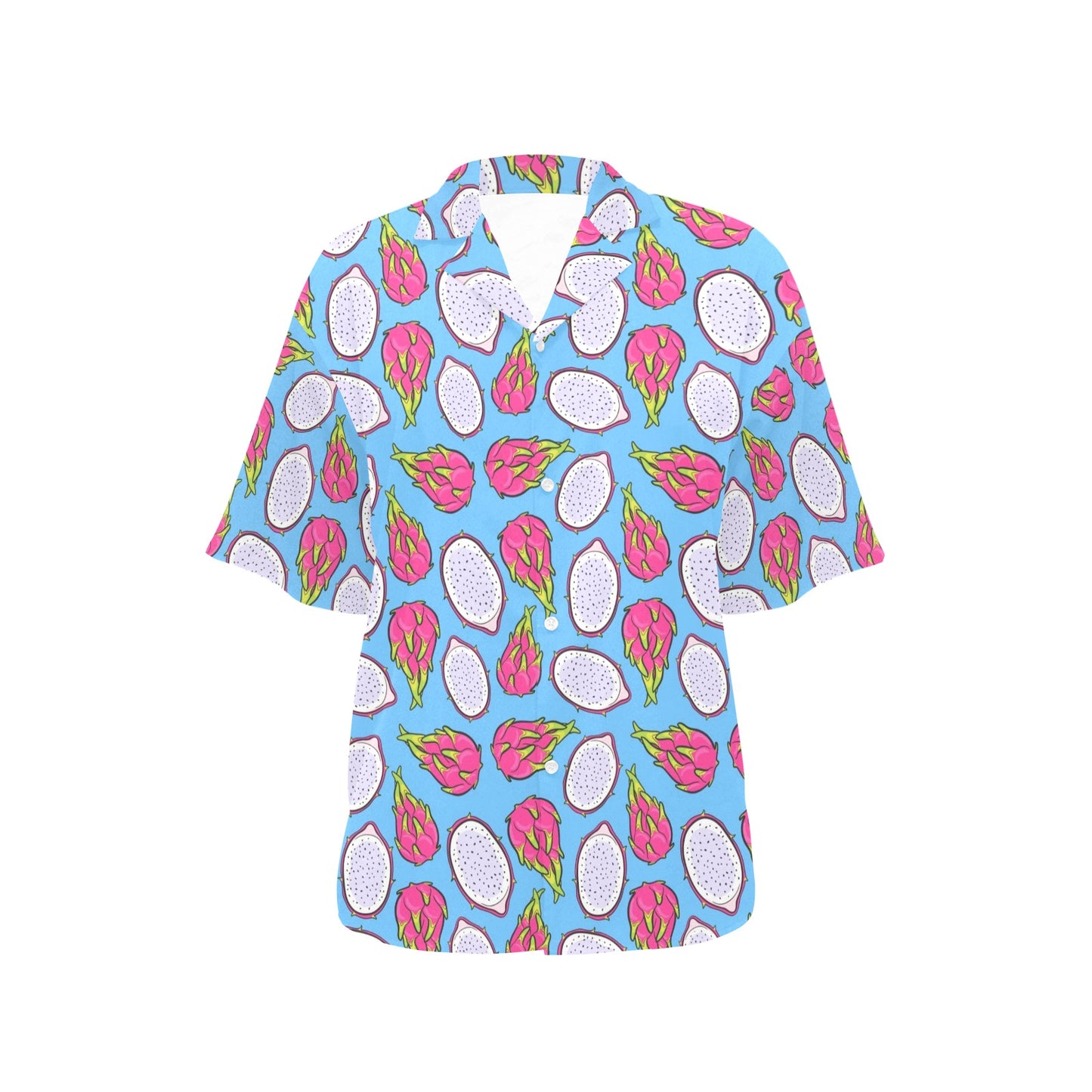 Dragonfruit Pattern Print Design DF04 Women's Hawaiian Shirt