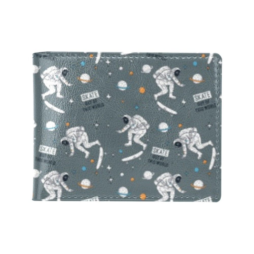 Skateboard Print Design LKS306 Men's ID Card Wallet