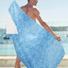 Swimming Pool Print Design LKS302 Beach Towel 32" x 71"