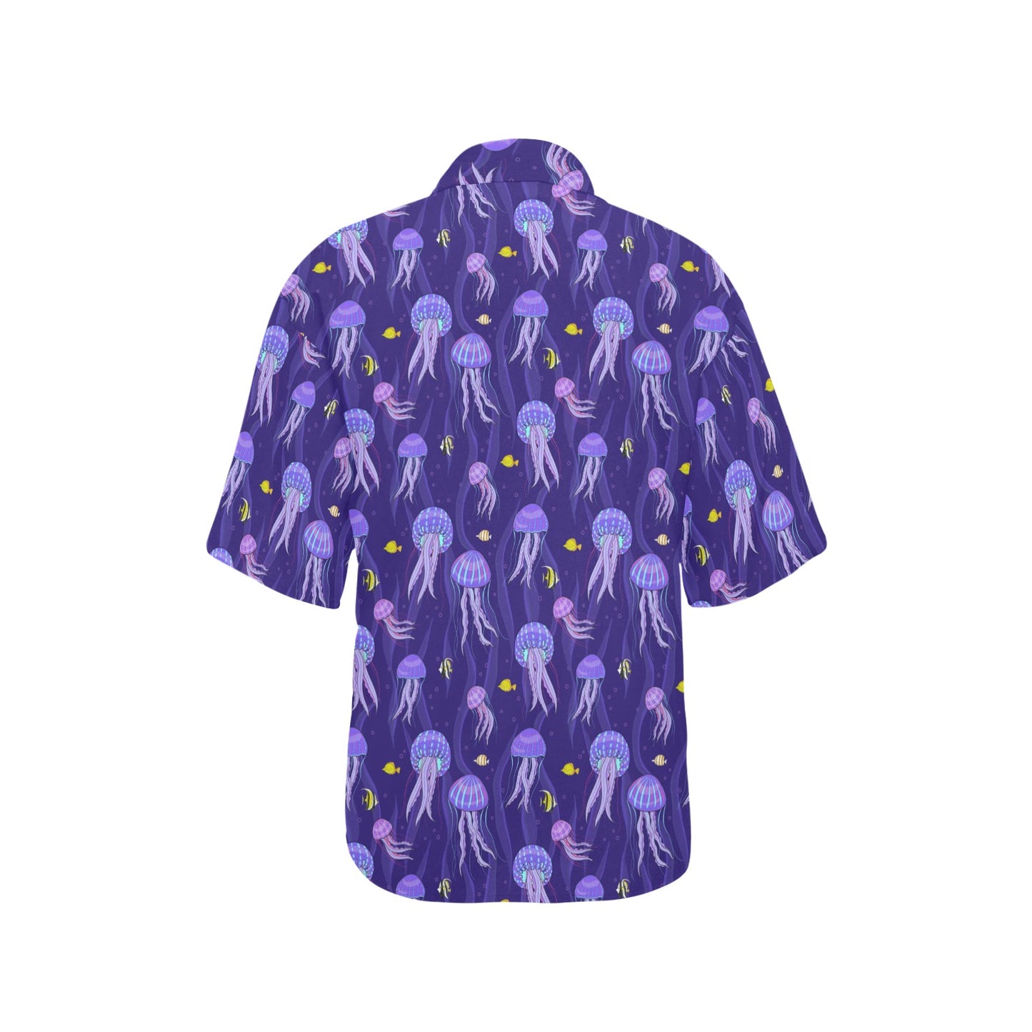 Jellyfish Style Print Women's Hawaiian Shirt