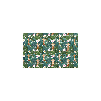 Giraffe Jungle Design Print Kitchen Mat