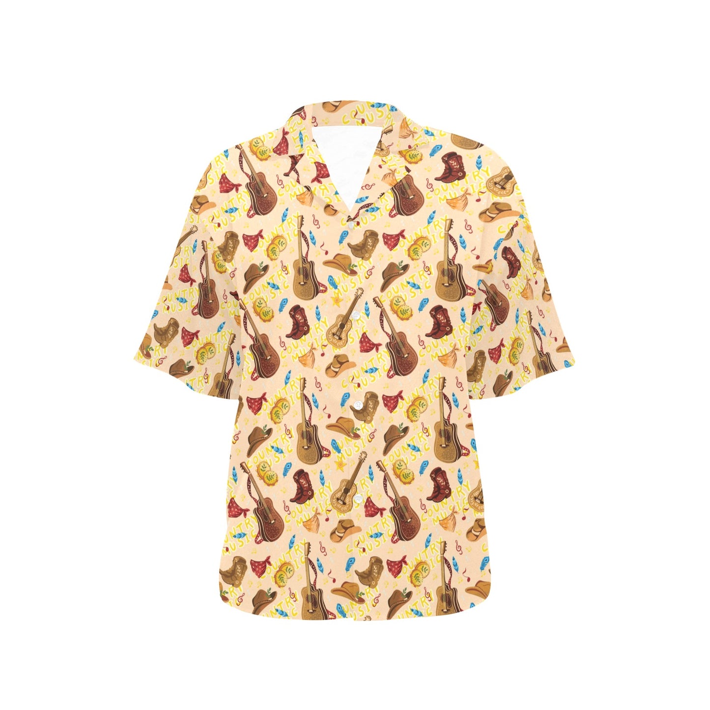 Western Lifestyle Print Design LKS303 Women's Hawaiian Shirt