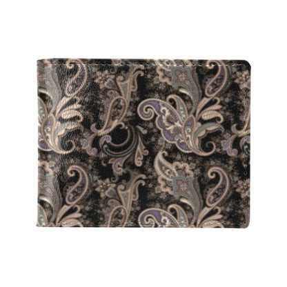 Paisley Mandala Design Print Men's ID Card Wallet