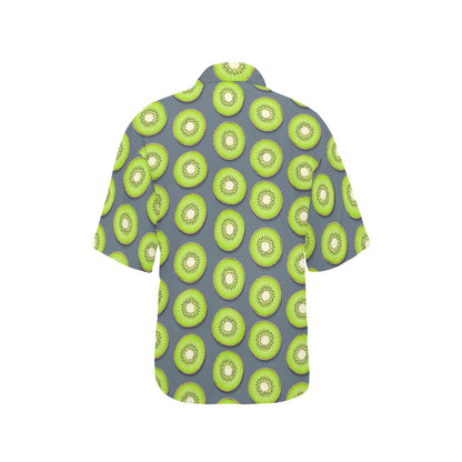 Kiwi Pattern Print Design KW06 Women's Hawaiian Shirt
