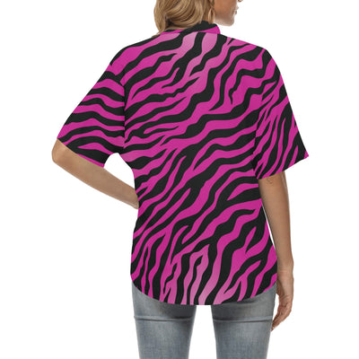 Pink Zebra Women's Hawaiian Shirt