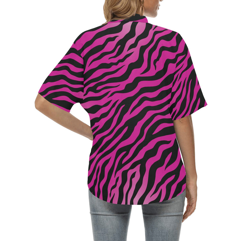 Pink Zebra Women's Hawaiian Shirt