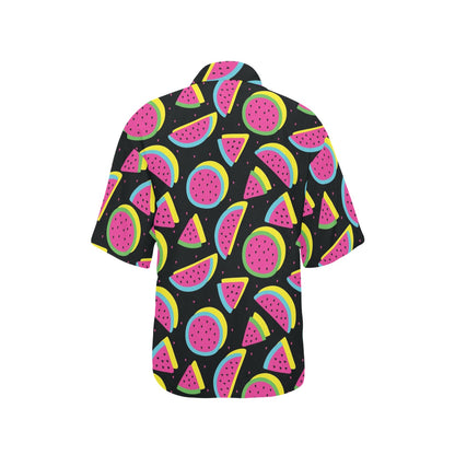 Watermelon Pattern Print Design WM07 Women's Hawaiian Shirt
