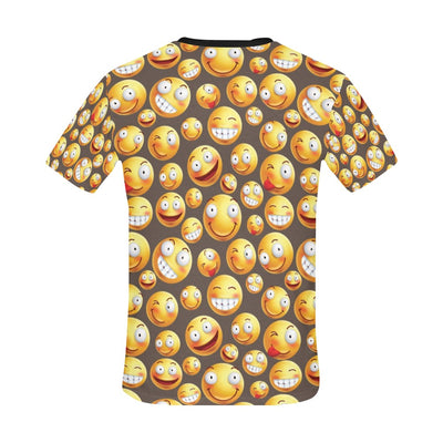 Smiley Face Emoji Print Design LKS303 Men's All Over Print T-shirt