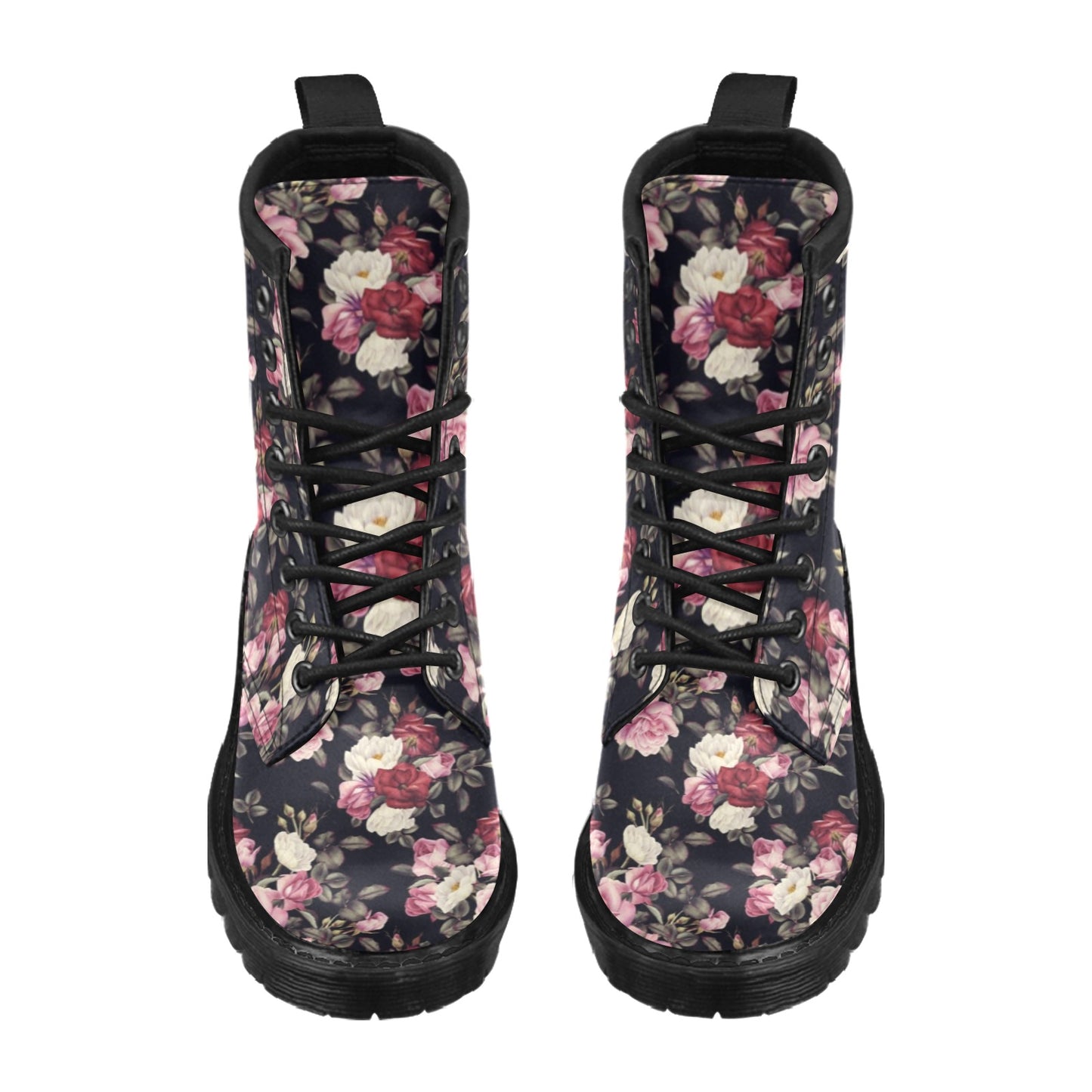 Rose Pattern Women's Boots