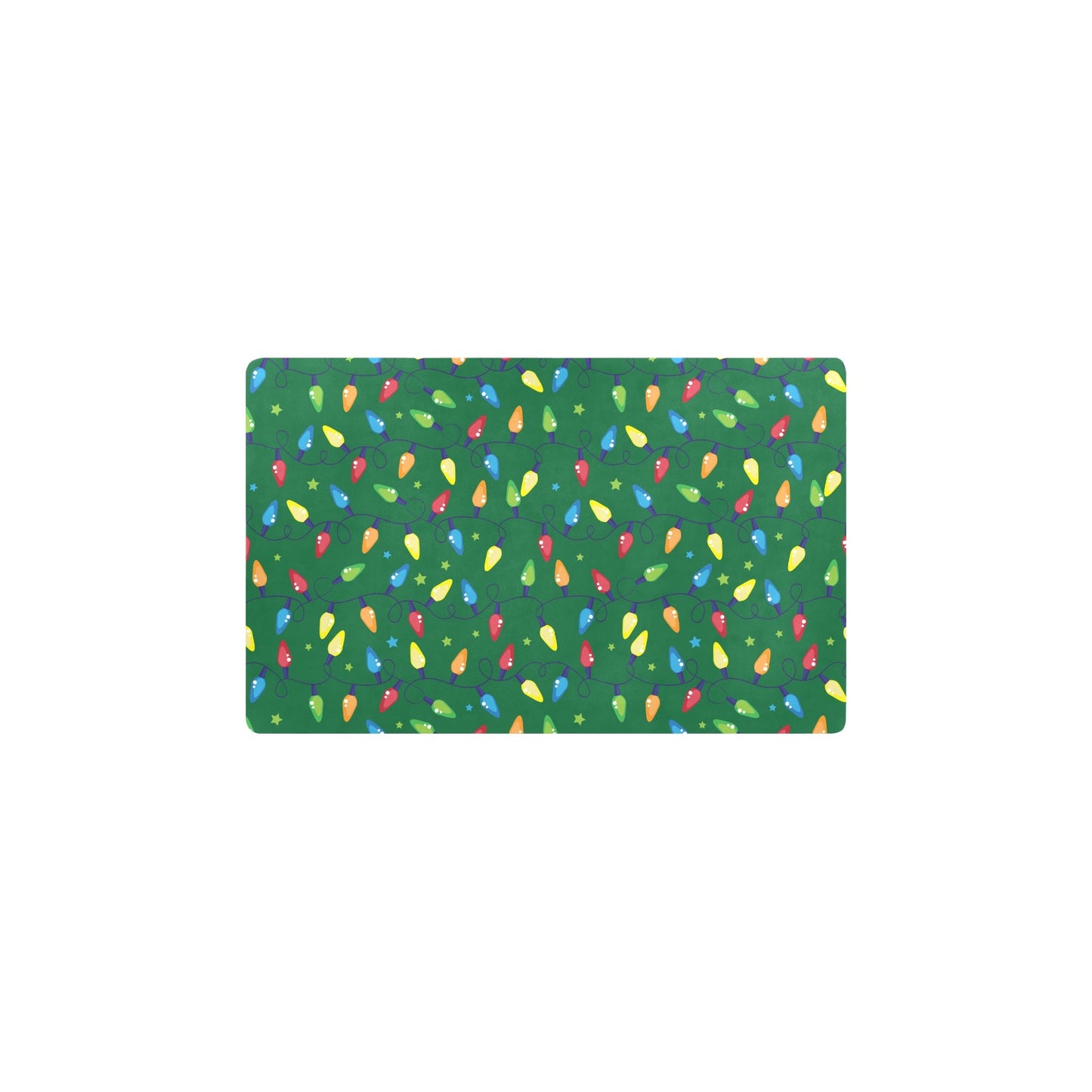 Christmas Light Pattern Print Design 02 Kitchen Mat