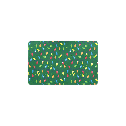 Christmas Light Pattern Print Design 02 Kitchen Mat