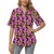 Tropical Folower Pink Hibiscus Print Women's Hawaiian Shirt