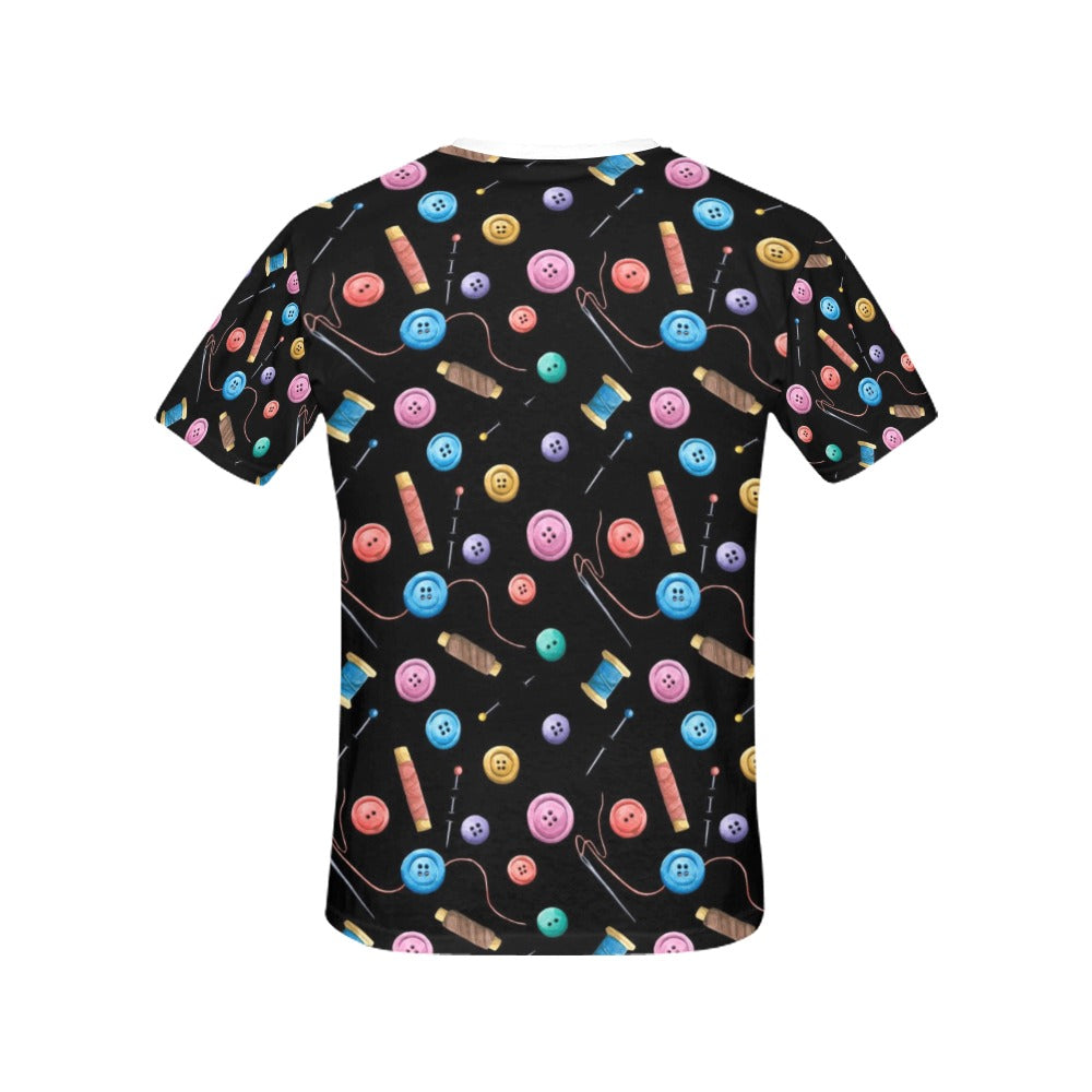Sewing Print Design LKS309 Women's  T-shirt