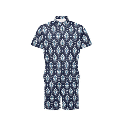 Ethnic Ornament Print Pattern Men's Romper