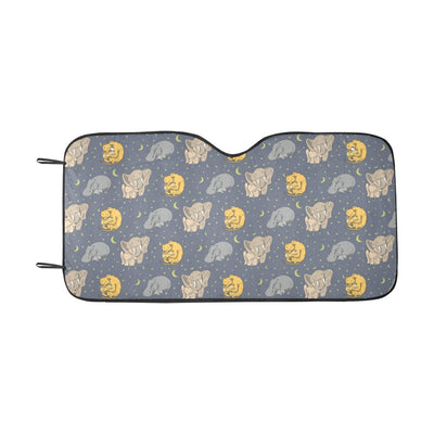 Safari Elephant Lion Print Design LKS303 Car front Windshield Sun Shade