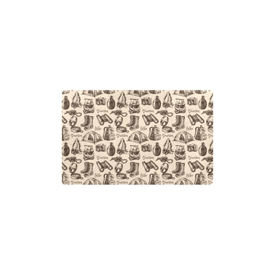 Camping Pattern Print Design 01 Kitchen Mat