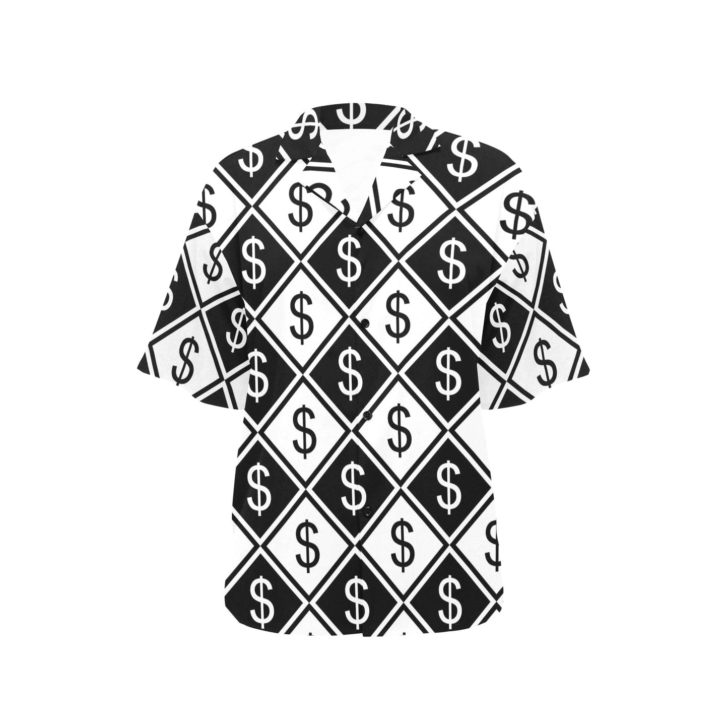 Money Pattern Print Design 04 Women's Hawaiian Shirt