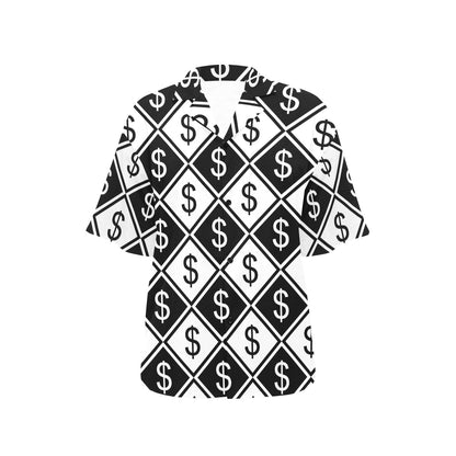 Money Pattern Print Design 04 Women's Hawaiian Shirt