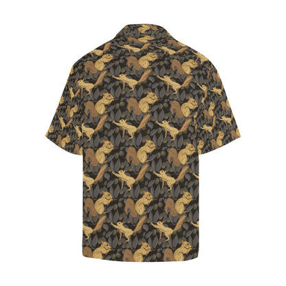 Squirrel Print Design LKS309 Men's Hawaiian Shirt