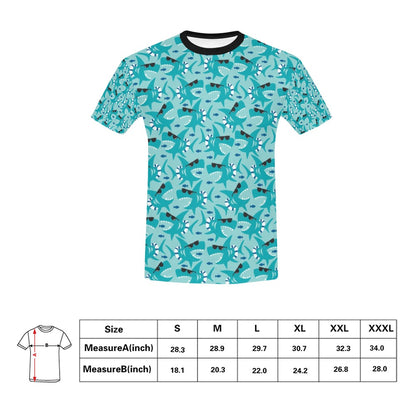 Shark Cute Print Design LKS302 Men's All Over Print T-shirt