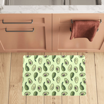 Avocado Pattern Print Design 02 Kitchen Mat