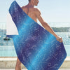 Virgo Print Design LKS302 Beach Towel 32" x 71"