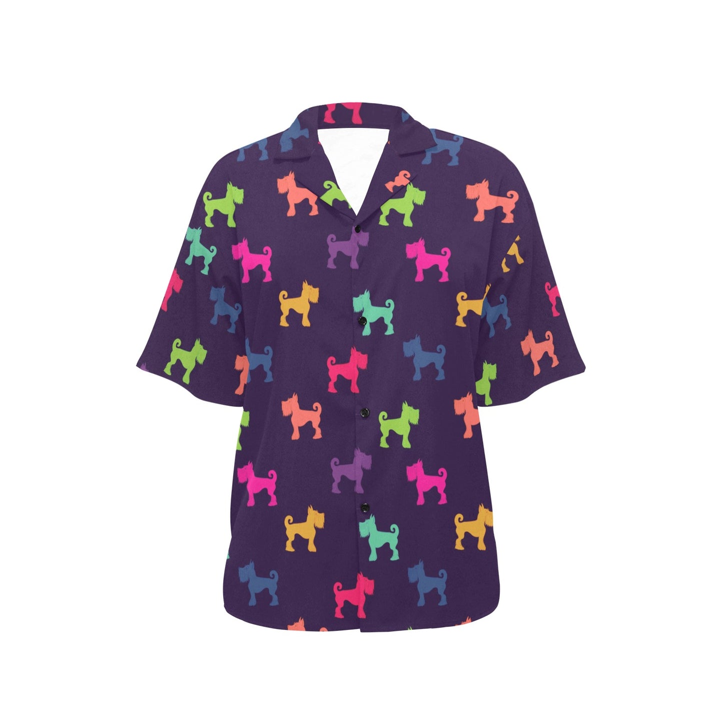 Schnauzers Pattern Print Design A05 Women's Hawaiian Shirt