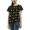 Sun Moon Print Design LKS304 Women's  T-shirt