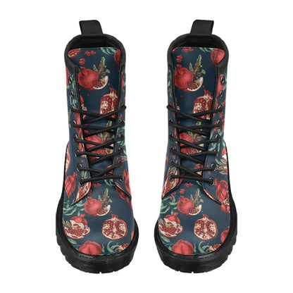 Pomegranate Pattern Print Design PG04 Women's Boots