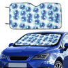 Tie Dye Blue Print Design LKS305 Car front Windshield Sun Shade