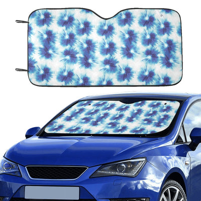 Tie Dye Blue Print Design LKS305 Car front Windshield Sun Shade