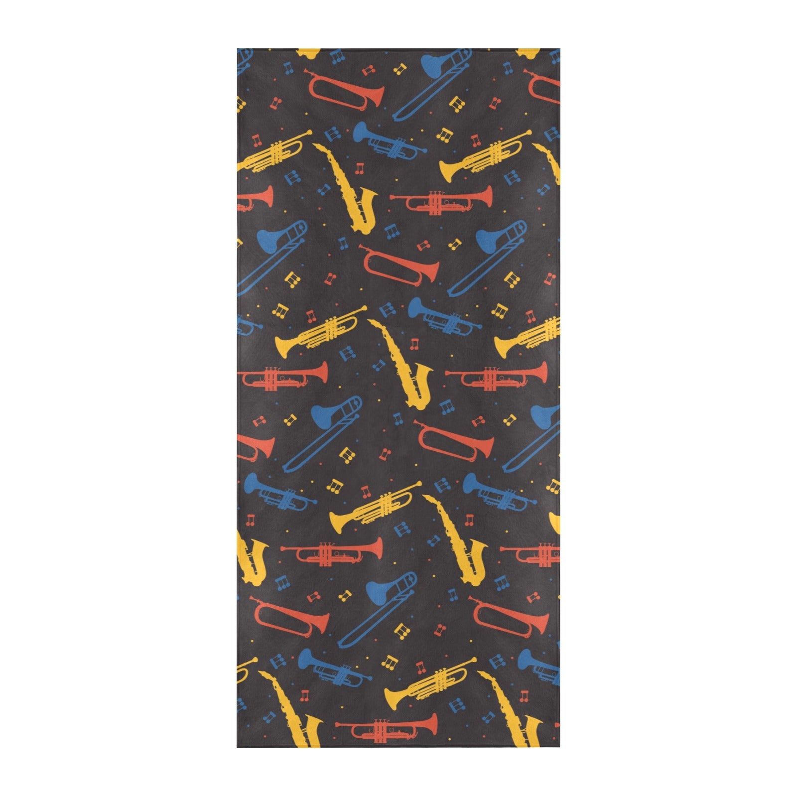 Saxophone Print Design LKS407 Beach Towel 32" x 71"