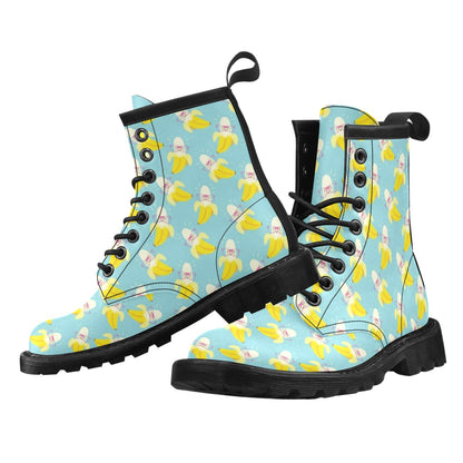 Banana Pattern Print Design BA07 Women's Boots