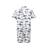 Great White Shark Pattern Print Design 02 Men's Romper