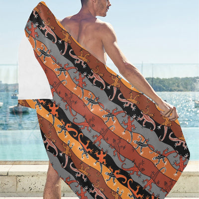 lizard Print Design LKS403 Beach Towel 32" x 71"