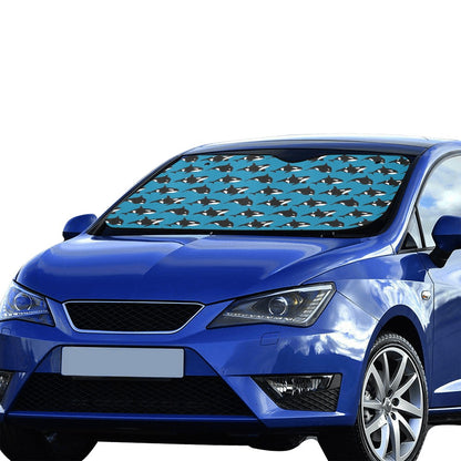 Whale Print Design LKS304 Car front Windshield Sun Shade