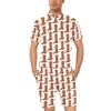 Cowboy Pattern Print Design 06 Men's Romper