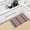 Mexican Blanket Stripe Print Pattern Kitchen Mat