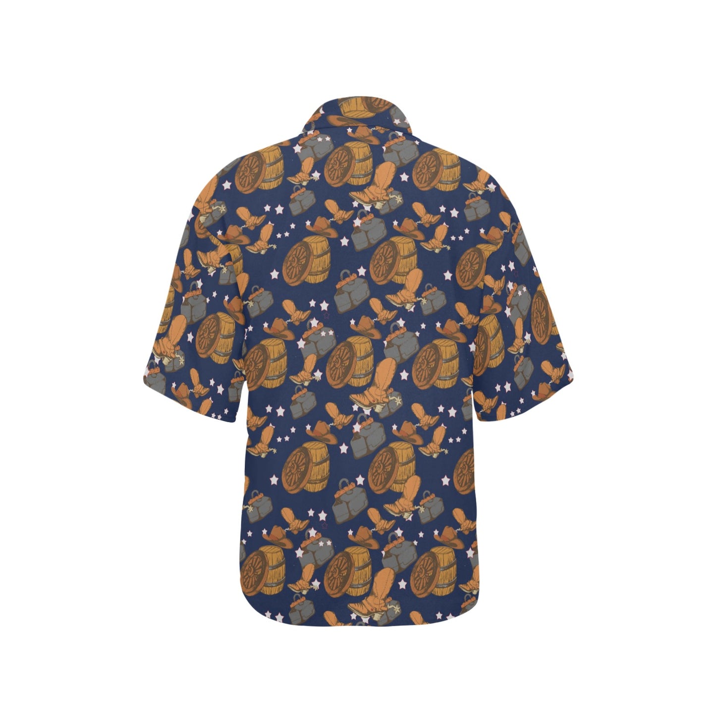 Cowboy Pattern Print Design 03 Women's Hawaiian Shirt