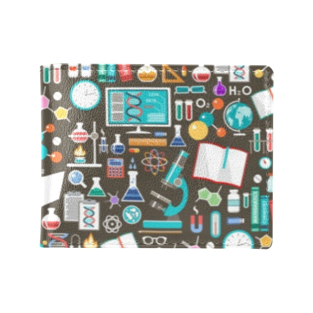 Science Print Design LKS303 Men's ID Card Wallet