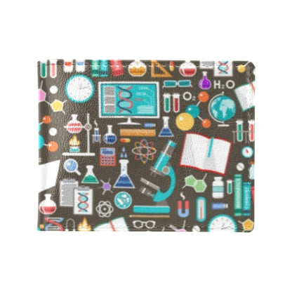 Science Print Design LKS303 Men's ID Card Wallet