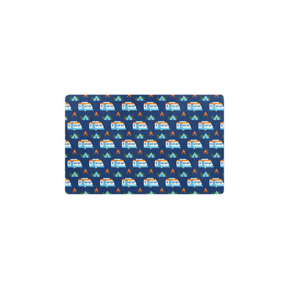 Camper Pattern Camping Themed No 3 Print Kitchen Mat
