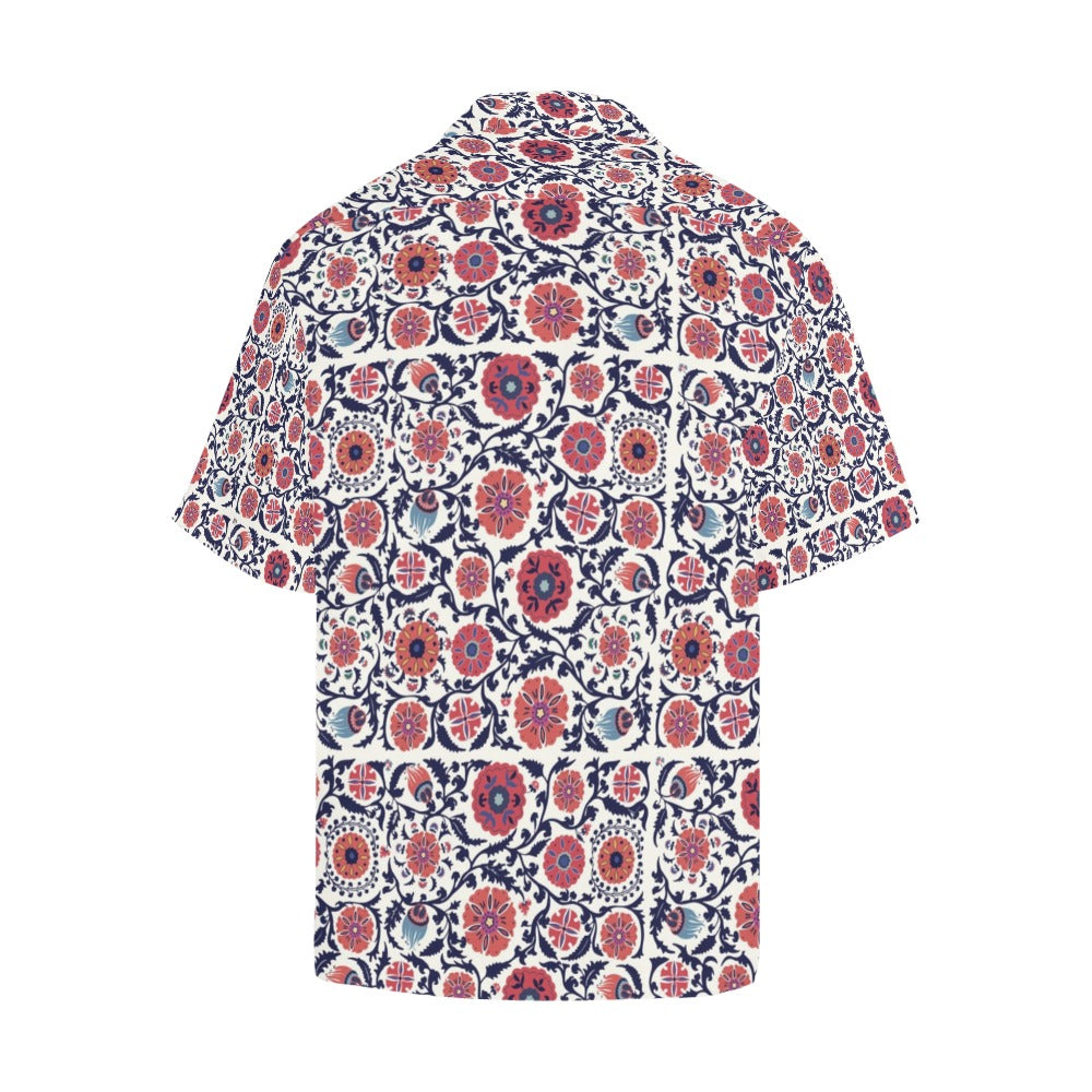 Suzani Print Design LKS304 Men's Hawaiian Shirt